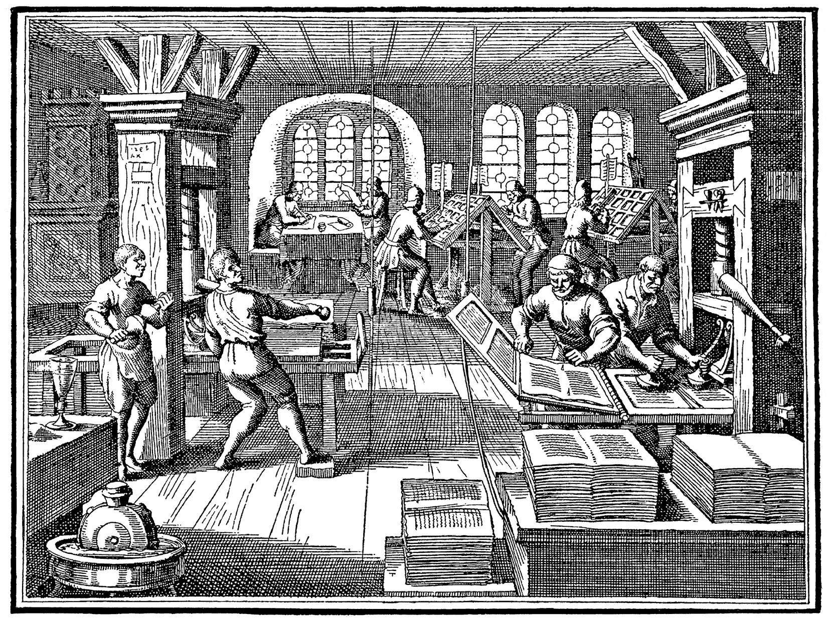 Printshop engraving