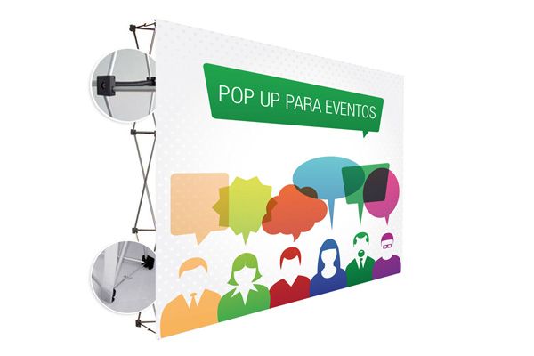Photocall textil. Pop up de 3x3, 4x3 y 5x3